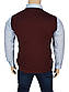 Чоловічий жилет великих розмірів Turhan 101 Bordo бордового кольору, фото 2