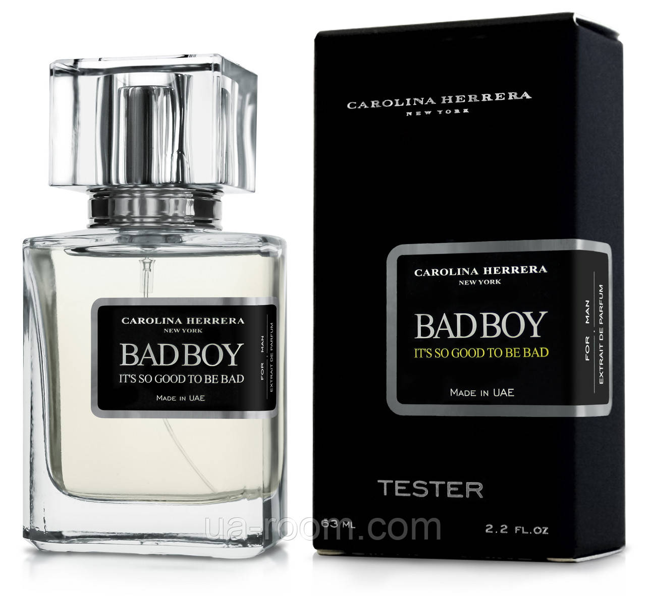Тестер чоловічий Carolina Herrera Bad Boy, 63 мл.