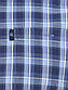 Чоловіча синя сорочка в клітку Negredo 0340 BDI 24 великого розміру, фото 2