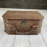 Чоловіча подарункова валізка для набирання подарунків, скринька без наповнення, фото 4