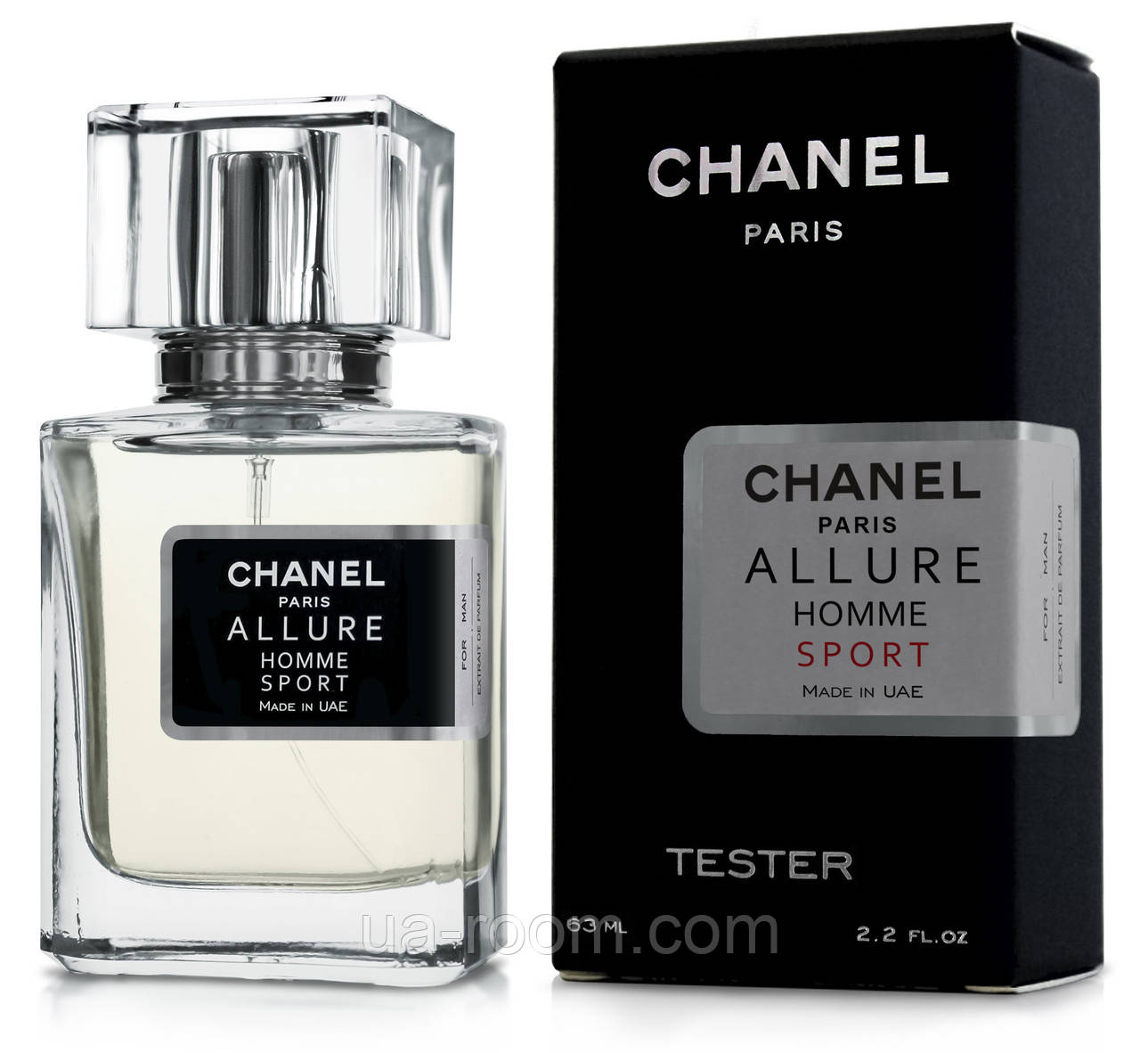 Тестер чоловічий Chanel Allure Homme Sport, 63 мл.