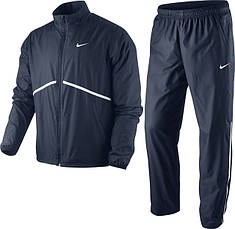 Костюм тенісний nike n.e.t. woven warm obsidian/white, фото 4
