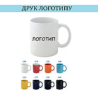 Друк логотипу на чашках кружках горнятках? Друкуємо від 50 штук