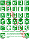 Знак Фотолюминесцентный 150х150 Евакуаційний вихід (ліворуч) ДСТУ EN ISO 7010: 2019, фото 6