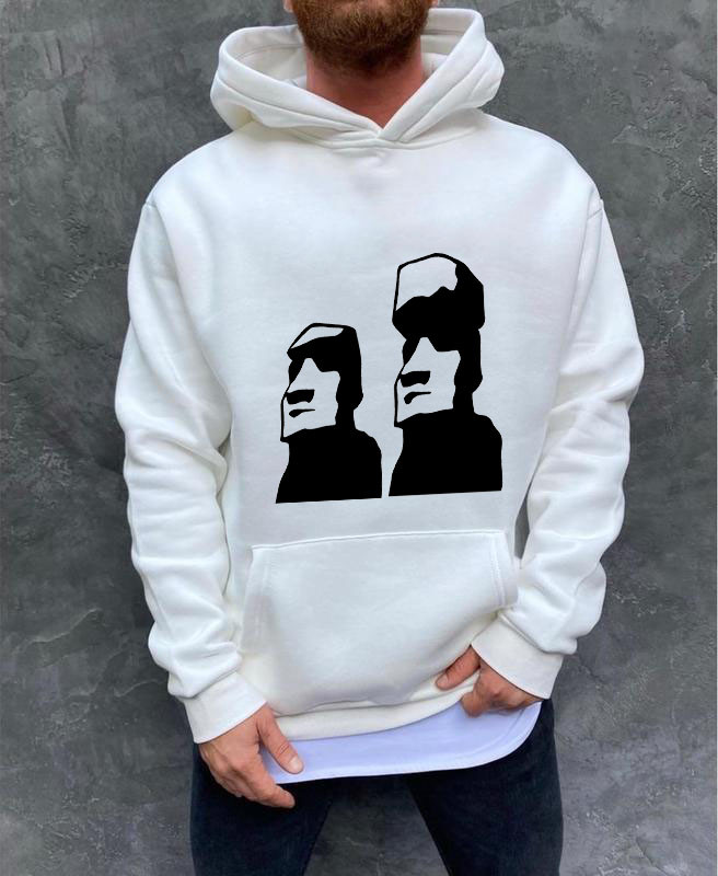 Худі чоловіча з капюшоном і принтом, фото 1