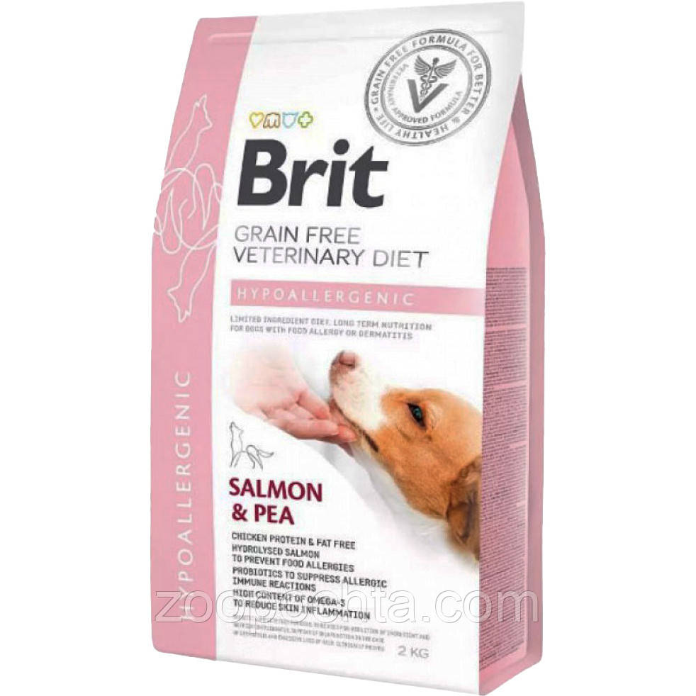 Сухий корм Brit GF Veterinary Diet Hypoallergenic для собак у разі харчових алергій 2КГ, фото 1