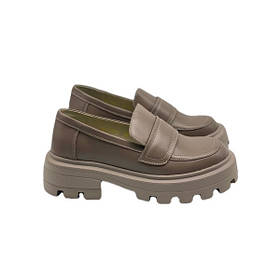 Жіночі лофери у стилі "Batega" кольору мокко. “Style Shoes” 39 розмір
