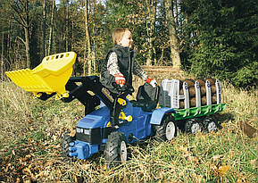 Причіп для перевезення деревини Rolly Toys 122158, фото 3