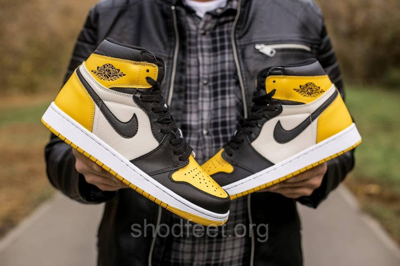 Підліткові кросівки Air Jordan 1 Retro High OG Black White