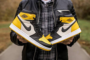 Підліткові кросівки Air Jordan 1 Retro High OG Black White