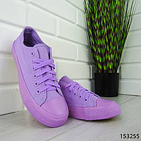 Кеди жіночі пурпурові в стилі "Converse" текстильні, кросівки жіночі, мокасини жіночі, повсякденне взуття