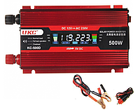 Инвертор автомобильный UKC 12V - 220V 500W KC-500D +LCD Преобразователь Напряжения с Функцией плавного пуска