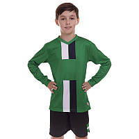 Дитяча футбольна форма з довгим рукавом SP Sport CO-2001B-1 зелений-чорний