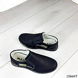 Туфлі дитячі чорні "Evigo" екошкіра. Підліткові туфлі. Взуття дитяче Мокасини дитячі, фото 3