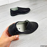 Туфлі дитячі чорні "Naterio" екошкіра. Підліткові туфлі. Взуття дитяче Мокасини дитячі, фото 2