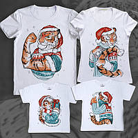 Футболки фемілі на 4х на Новий 2022 Рік Тигра