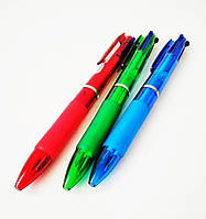 Ручка кулькова 0,5 мм, синя, ручка з гумовим грипом | ручка синя |