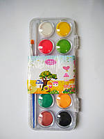 Фарба акварельна 12 кольорів з кісточкою Kaidisi