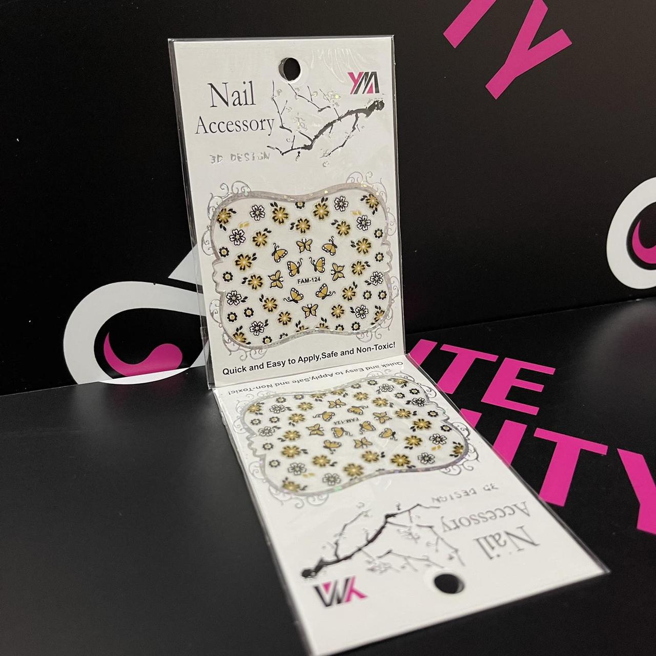 3D Слайдер-дизайн наклейки на нігті для манікюру (осінні)