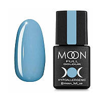 Гель-лак MOON FULL color Gel polish №630 (ніжно-блакитний, eмаль), 8 мл