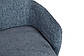 Лаунж-банкетка зі спинкою Nicolas Oliva синього кольору з тканинної оббивкою для вітальні в стилі модерн, фото 6