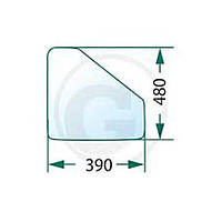 80-6700011-05 Стекло двери нижнее УК кабины МТЗ 530*391