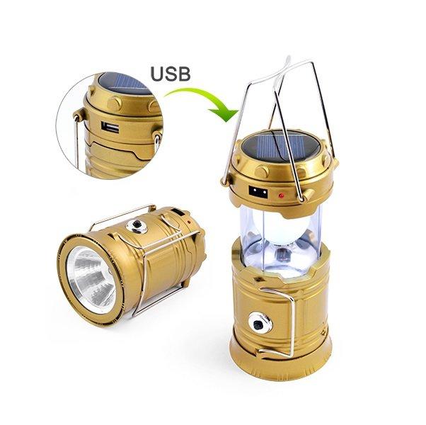 Ліхтар кемпінг XF-5800T 6+1LED, Power bank, сонячна батарея