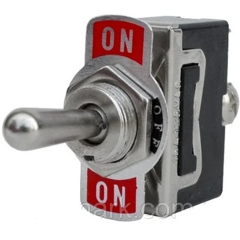 Тумблер KN3(C)-123A (ON) -OFF- (ON) TCOM, 3pin, 10А, 250VAC, фото 1