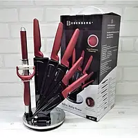 Набір кухонних ножів із підставкою 8 предметів Edenberg EB-951 Набір ножів із неіржавкої сталі