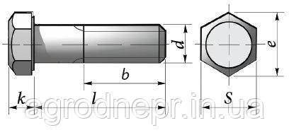 122265 Болт M27x60/45 з шестигранною головкою 10,9