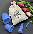 Силіконові банки для вакуумного масажу обличчя і тіла, фото 2