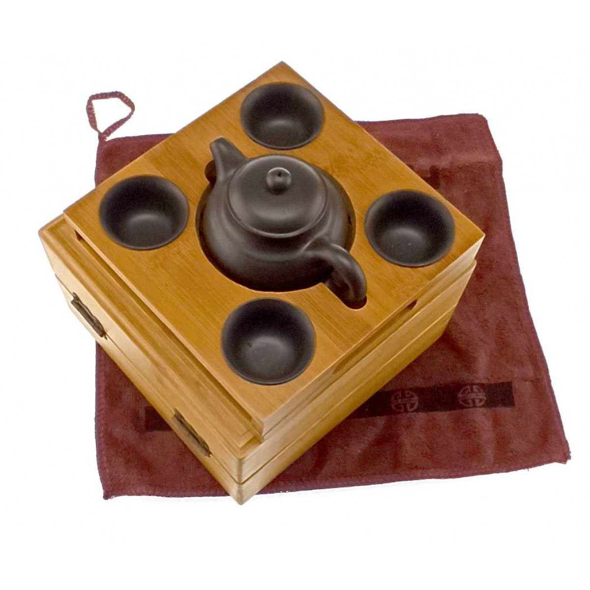 Чайний набір у бамбуковому футлярі, фото 1