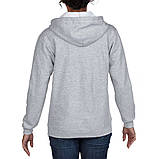 Толстовка Supreme HOODIE Худі Супріме жіноча, чоловіча Кенгуру принт Сюприм сіра Кофта з капюшном Супреме, фото 2