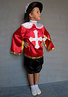 Детский карнавальный костюм Мушкетера красный