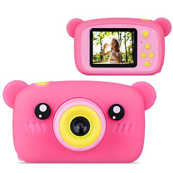 Фотоапарат дитячий DVR Baby Camera X-500B, рожевий ведмідь S