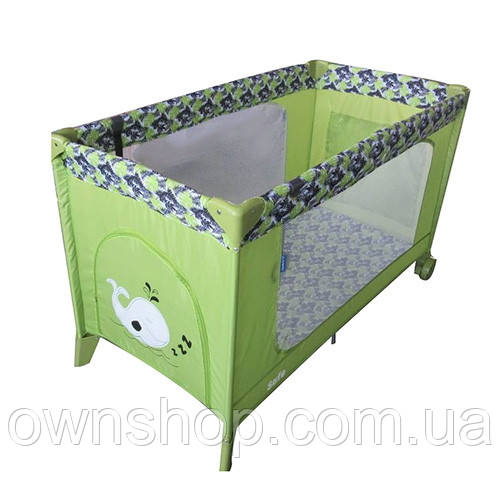 Манеж-ліжечко для малюків ME 1016 SAFE Jade Green Len, фото 1
