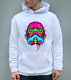 Худі чоловіче на флісі з прикольним яскравим принтом, фото 2