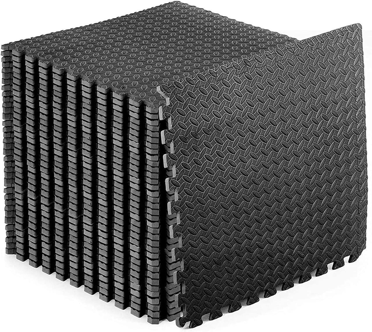 Комплект защитного покрытия из резины мат-пазл 1.2 см 60х60 см 6 частей Спортивные покрытия - фото 8 - id-p1500111297