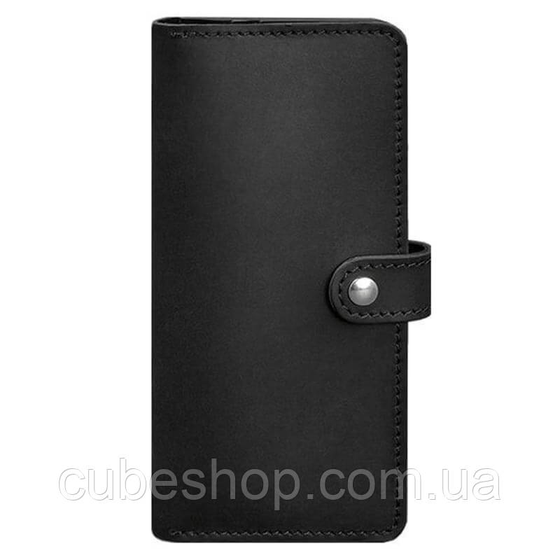 Портмоне з натуральної шкіри 7.0 (чорний) шкіра Crazy Horse, фото 1