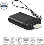Lightning USB OTG перехідник для під'єднання флешки до iPhone iPad, фото 3