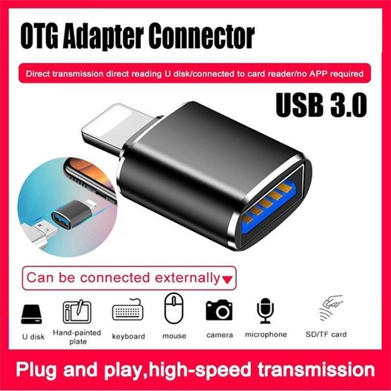 Lightning USB OTG перехідник для під'єднання флешки до iPhone iPad