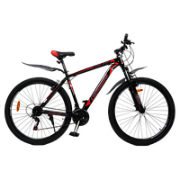 Велосипед CrossBike Atlas 29" 20" Черный-Красный Горный Хардтейл 2022