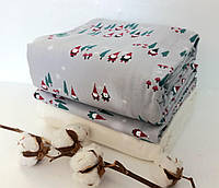 Постельное белье Cotton Collection фланель 160х220 Gnomes Ivory