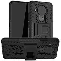 Чохол Fiji Protect для Nokia 3.4 протиударний бампер з підставкою чорний