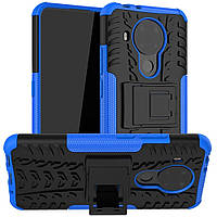 Чохол Fiji Protect для Nokia 3.4 протиударний бампер з підставкою синій