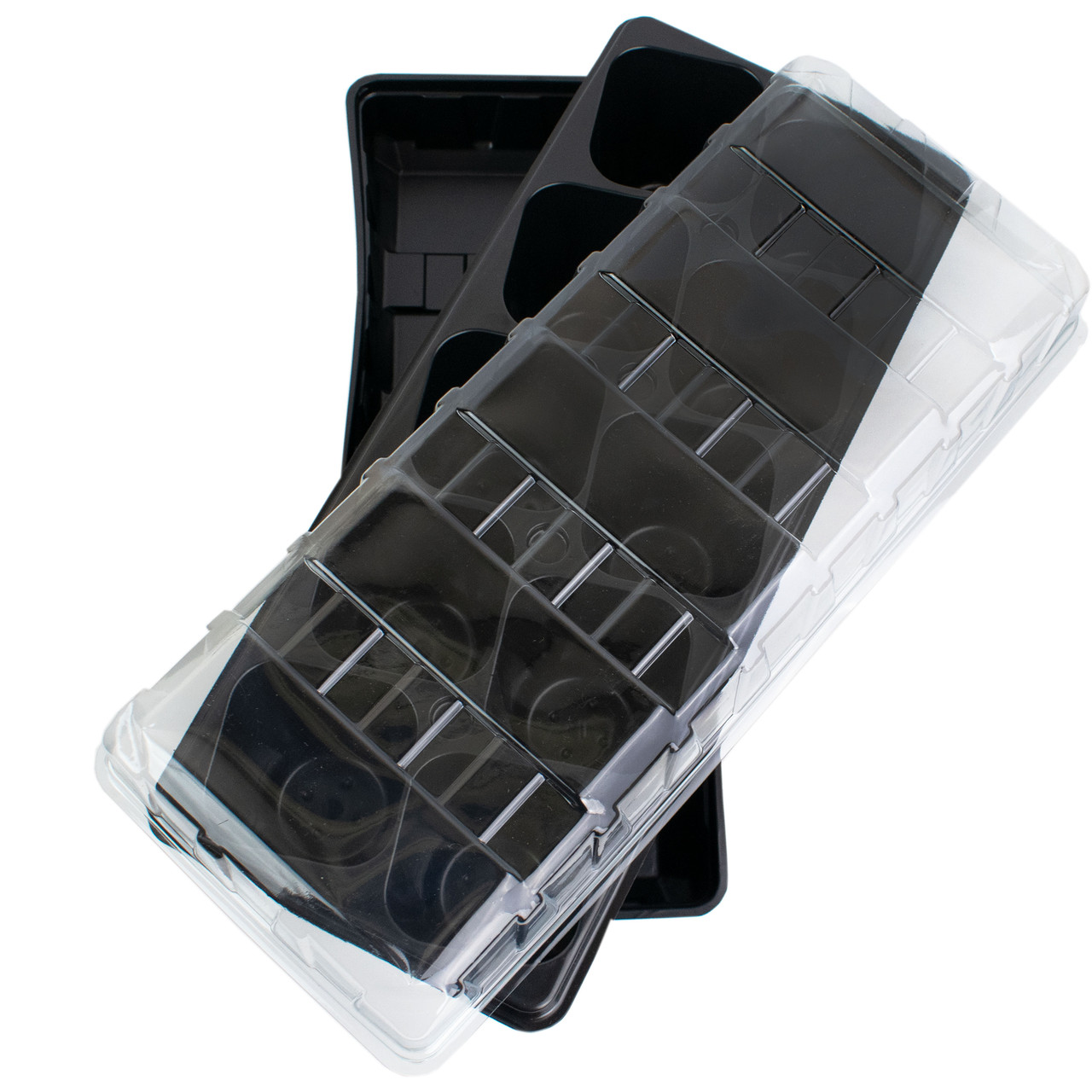 Парник для розсади 10 комірок 65x65x80 мм + піддон Агромаг, фото 1