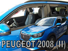 Дефлектори вікон (вітровики) Peugeot 2008/е-2008 2019-> 5D 4шт (Heko)