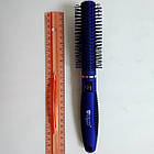 Щітка-брашинг для волосся кругла Salon Professional 9511 Синя, фото 10