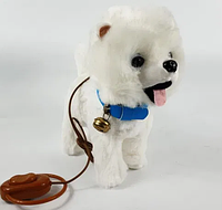 М'яка іграшка інтерактивна музична Собачка Шпиц Chi-Chi Love собака на повідці