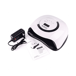 Лампа для сушки гель-лаку SUN BQ-V1 Срібна 168W